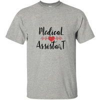 Cute Medical Assistant Heartbeat Love Heart Nurse Scrub T Shirt Men Summer Men's T-Shirts 2020 Tshirt Gift Tee Top