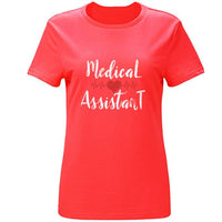 Cute Medical Assistant Heartbeat Love Heart Nurse Scrub T Shirt Men Summer Men's T-Shirts 2020 Tshirt Gift Tee Top